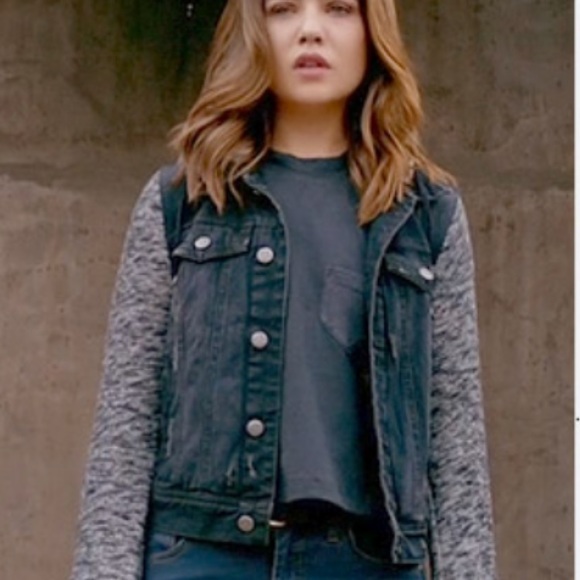 Free People black denim Jacket - Picture 4 of 8